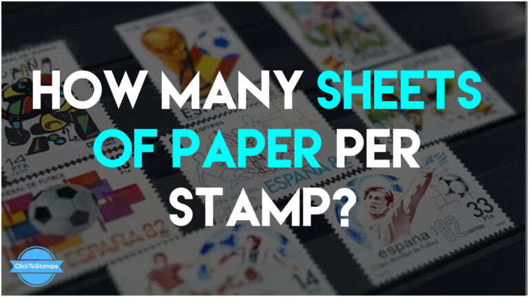 How many Sheet of paper per stamp