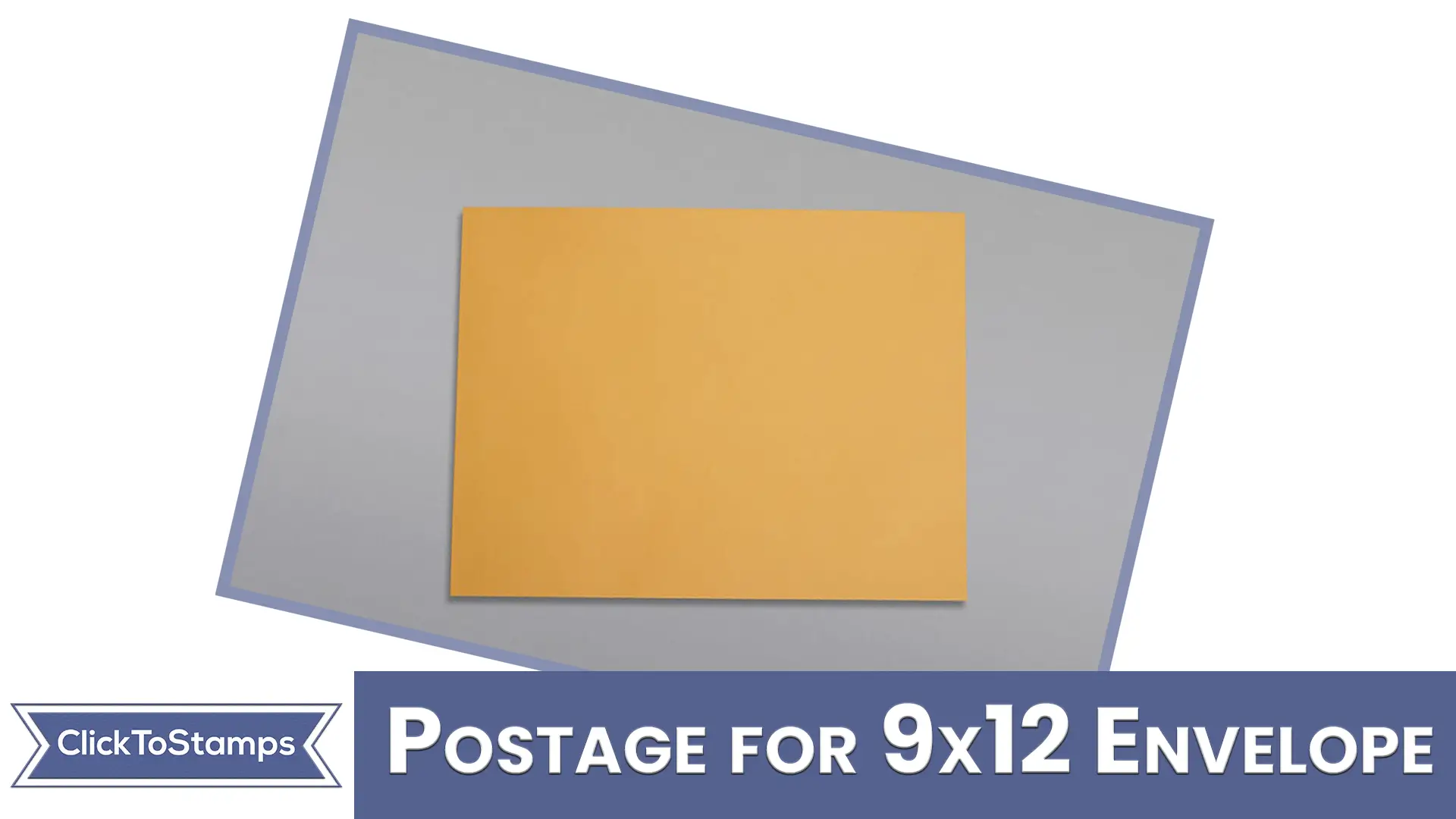 How many stamps should i put on a 9×12 envelope